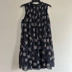 Joie Navy and White Mini Dress